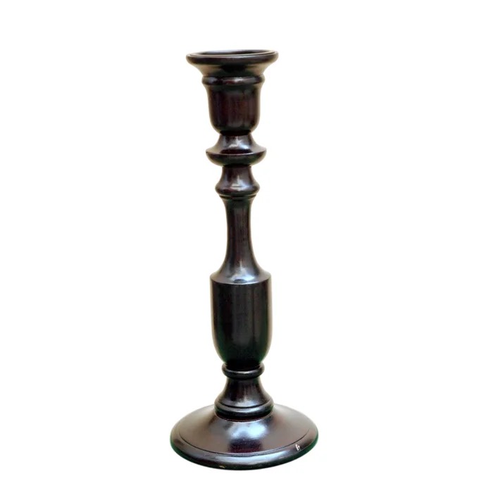 WhatsApp Image 2026-07-04 at 2.12.39 PM Handcrafted Wooden Candlestick Holder / Vintage Pillar Candle Stand - Image 1