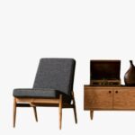 Mid-Century Modern Lounge Chair & Credenza Set