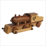Handcrafted Wooden Toy Train / Steam Engine Showpiece & Collectible