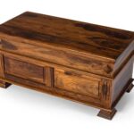 Rustic Solid Wood Storage Chest & Coffee Table