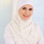 Women's Modest White Hijab and Layered Outfit Set