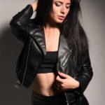 Women's Edgy Faux Leather Biker Jacket