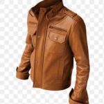Men's Vintage Tan Leather Bomber & Field Jacket