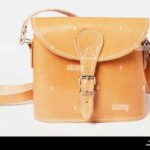 Vintage Tan Brown Leather Crossbody & Sling Bag for Women/Men