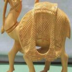 Handcrafted Wooden Decorative Camel Showpiece / Figurine