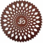 Handcrafted Wooden Om Mandala Wall Hanging / Decor Plate