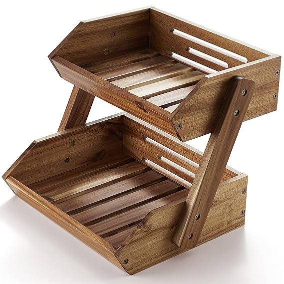 WhatsApp Image 2026-07-30 at 4.30.55 PM 2 Tier Wooden Slatted Storage Rack
