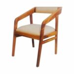Modern Wooden Dining Chair with Cushioned Seat and Backrest | Accent Chair