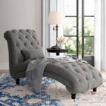 Luxury Tufted Fabric Chaise Lounge and Daybed | Living Room & Bedroom Accent Furniture