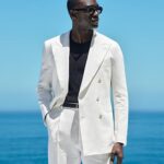 Men's Lightweight Resort White Suit and Blazer Set