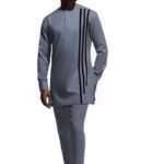 Men's Traditional African Dashiki Two-Piece Set