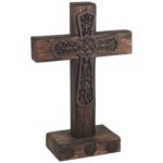 Handcrafted Wooden Tabletop Cross / Rustic Standing Cross for Home Decor and Prayer