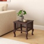 Classic Wooden Side Table and End Table with Curved Legs | Living Room Furniture
